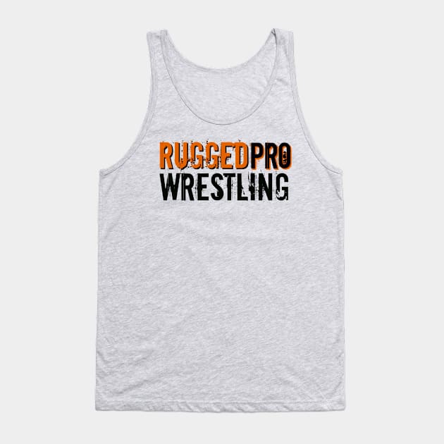 RUGGEDpro black/orange logo Tank Top by AustinFouts